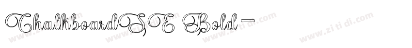 ChalkboardSE Bold字体转换